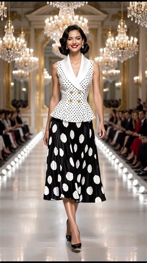 Elegant runway: the style of a confident woman 👑/Which runway combination would you try on? ✨