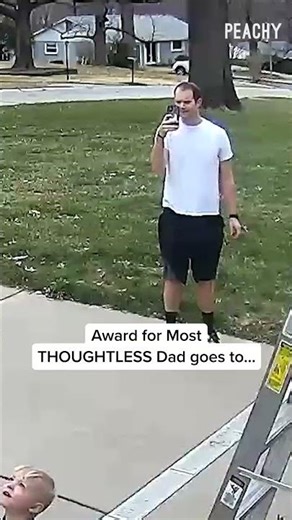 Seriously, why would Dad do this?! 🤣 #fails #CCTV #funny #dadawards #awards #reels