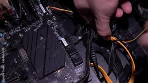 detail, plugging, wire, hands, light, plug, cooling, internet, ram, connector, semiconductor, screwdriver, remove, mounting, fingers, fan, device, tech, cooler, installing, pc, motherboard, hardware,