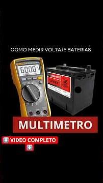 Medir Voltaje Batería #multimetro Multi