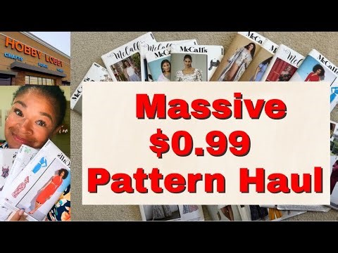 Hobby Lobby $0.99 Pattern Sale | MASSIVE Sewing Pattern Haul