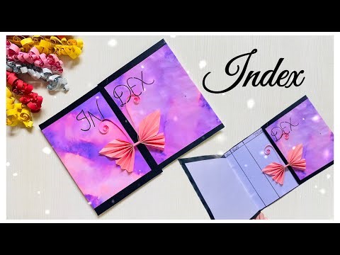 Index design for profect/ how to make index in project file/ index page decoration/ index decoration