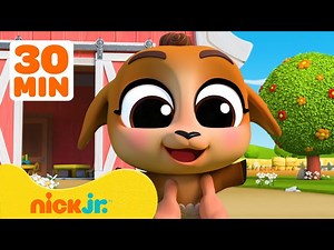 Barnyard Daycare Baby Goat's Most Colorful Moments! 🎨 30 Minutes | Nick Jr. - Videos For Kids