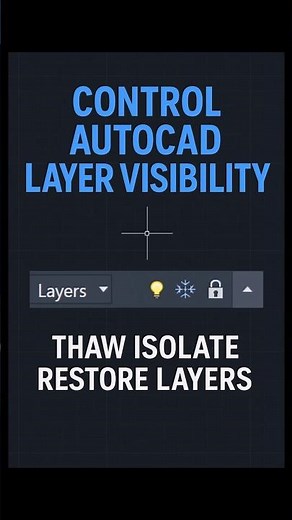 Frozen Layers in AutoCAD? Thaw Them Instantly With This #autocad #tips #shorts