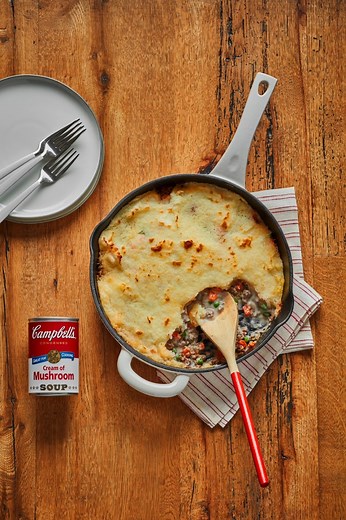 Check out this Easy Shepherd's Pie recipe from our friends at Campbell’s®. For more ways to use Campbell’s Cream of Mushroom Soup, check out campbells.com/kitchen. #ad | Tasty