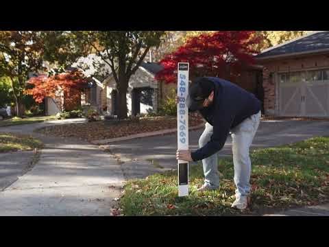 Learn how to install a driveway marker the London Snow way