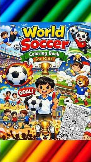 ⚽ World Soccer Coloring Book for Kids | Fun Soccer Coloring Pages for Children 🖍️
