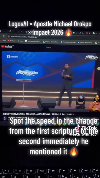 The scripture display on the live broadcast is human-controlled. The Vmix media/stream operator decides when the verse appears on the broadcast. So if there’s ever a delay in what you see on the stream, it is simply because it hasn’t been triggered yet. LogosAI would have already detected and sent the scripture to the broadcast. So it’s left to the operator to display it👍 PS: This is not even the newly improved model 🔥