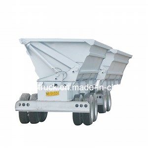 [Hot Item] Dumper tipper heavy tipping trailer/ U shape tandem Dump Trailer A-Train B-Train