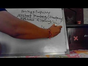 Unsharp masking and high-boost filtering in image processing