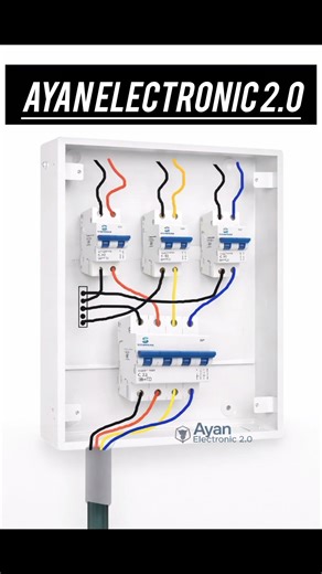 ⚡ “Distribution Board Mein 3 Phase Se 1 Phase Connection ⚡ Easy Trick!” #shots #electrical #wiring