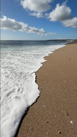 Walking Loe Bar Beach in Cornwall… Until the Wave Hit!
