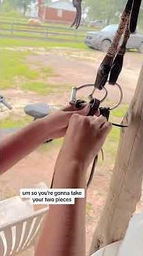 how to tie split reins on a bridle