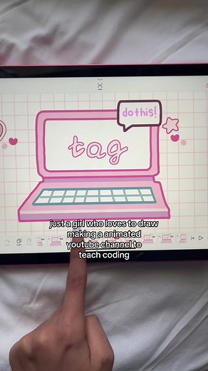 this is your sign to start learning how to code! 🐰🎀 #girlsforcode #html #compsci #learntocode #animation