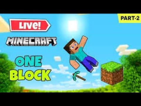 MINECRAFT LIVE | One Block Survival | Day 2 #shortlive #shortsfeed #minecraft