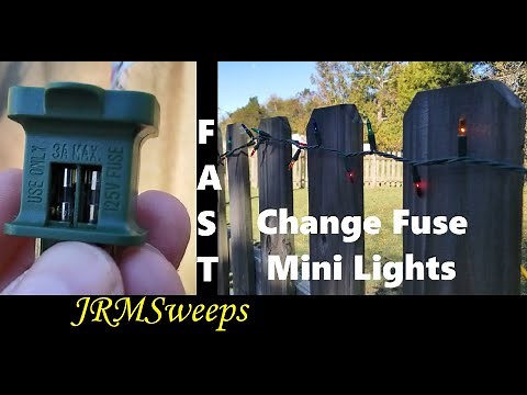 FAST - How to Change Fuse on Mini Lights Indoor Outdoor String Lights