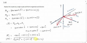 Shafts A and B connect the gear box to the wheel assemblies of a tractor, and shaft C connects it to the engine. Shafts A and B lie in the vertical y z plane, while shaft C is directed along the x axis. Replace the couples applied to the shafts by a single equivalent couple, specifying its magnitude and the direction of its axis. | Numerade