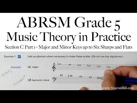 ABRSM Music Theory Grade 5 Section C Part 1 Major and Minor Keys up to Six Sharps and Flats