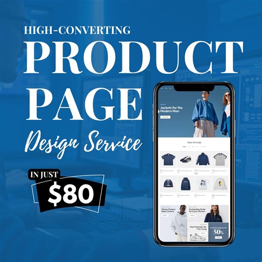 High Converting Product Page Design Service | Shopify CRO Design | Ecommerce Product Page Optimization | Conversion Focused UI UX - Etsy