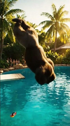 Watch These Water Backflips Then See Them in Reverse #shorts #veo3 #Youtube #google #gimini