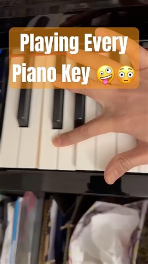 Playing Every Piano Key 🤪 #piano #pianomusic