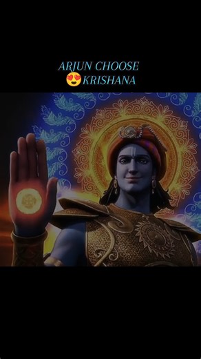 Why arjun choose krishana 🥰 || #krishna #kurukshetra @Netflix