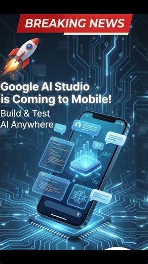 🚀 Google AI Studio is Coming to Mobile! 🤯 Build AI Apps on Your Phone | AI News