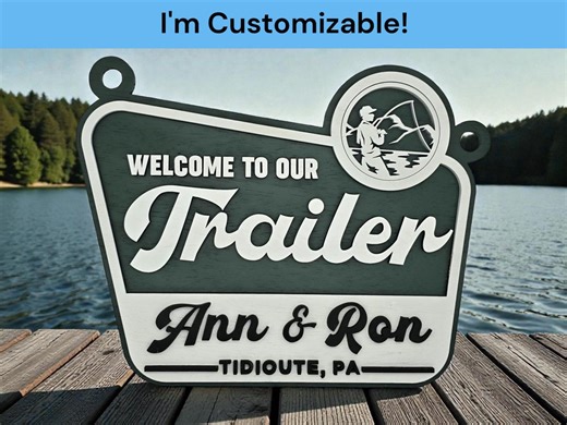 Personalized National Park Welcome to Our Trailer Sign: Custom Camper Decor - Etsy