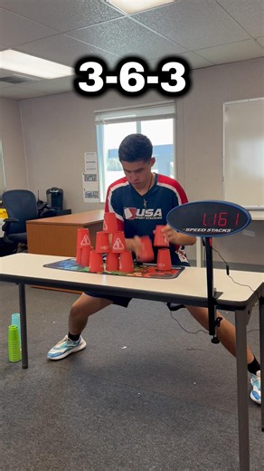 Consistency is key! #sportstacking #cupstacking #speedstacking #speedstacks #fast
