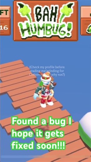 Found a bug in bah humbug minigame! (Adopt me Roblox)