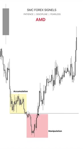 🚨 “Smart Money never moves without a reason!” Watch how Accumulation and Manipulation happen before a real move starts — this is how big players trap retail traders every day. In this reel, I showed a real market example where: ✅ Price was accumulated to build liquidity ✅ Manipulation took out early buyers and sellers ✅ Smart Money entered from the extreme zone before the real move If you understand this concept — your trading mindset will completely change! 💡 Save this reel 📌 Share it with y