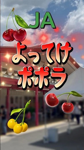 不作に負けるな！山形でさくらんぼ🍒買うならココ❣️ JAさくらんぼ東根 よってけポポラ