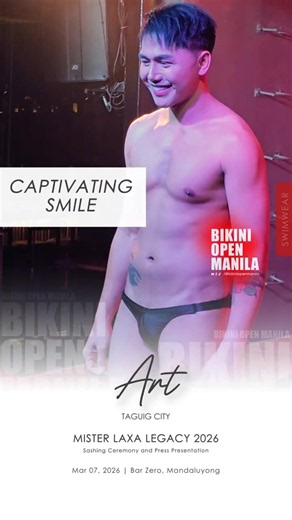 Art Enalisan's Charming Dimples Stand Out at Mister Laxa Legacy 2026 | Bikini Open Manila