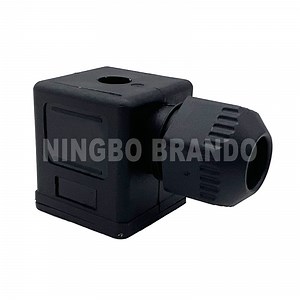 [Hot Item] DIN43650A Waterproof IP67 2P E 3P E Black Solenoid Valve Coil Connector DIN 43650 Form A AC DC 18mm