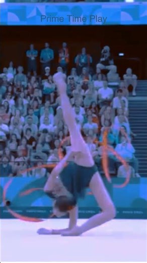 This flexibility is absolutely insane #gymnastics #rhythmic #skills