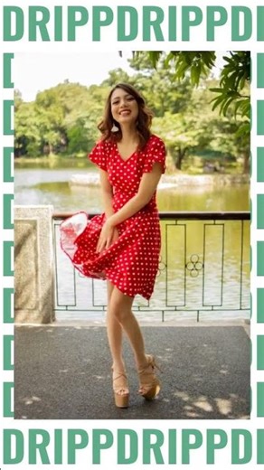 Dazzling Dots: Red Polka Dot Dress