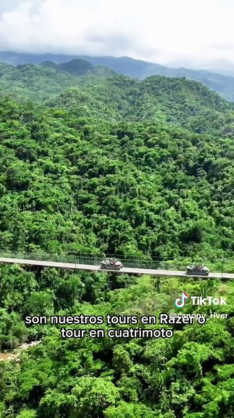 ¡Estás listo para disfrutar del mejor tour en Puerto Vallarta, ven y conocer el famoso y único Jorullo Bridge! Más información ☎️ 322 122 8231 también tenemos atención por WhatsApp #jorullobridge #canopyriverpark #canopyriver #rzrlife #rzrlife #atvtour #montañas