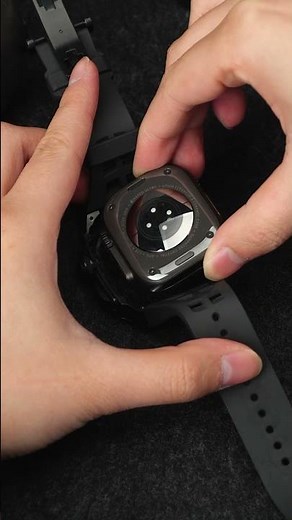 Pure black strap unboxing — so satisfying!#appplewatchseries5 #applewatch #watch