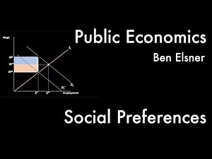 Social Preferences -- Public Economics I, 5/11