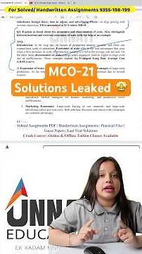 MCO 21 Solved Assignment 2025 | Managerial Economics PDF Download | IGNOU MCO 21 Solved Assignment