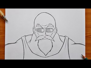 how to draw Master Roshi ( Dragon Ball ) | Master Roshi step by step | easy drawing