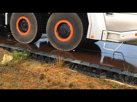 総重量100tでも安心！プラロード工法｜山昇建設