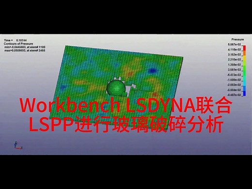 Workbench LSDYNA联合LSPP进行玻璃破碎分析