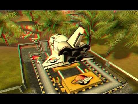 3D - Motion Simulator - 3D Anaglyph Red/Cyan Glasses Stereo