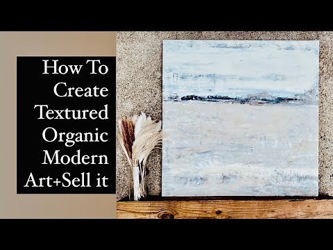 LARGE Wall ART DIY - heavy Textured Organic Modern Art on a budget