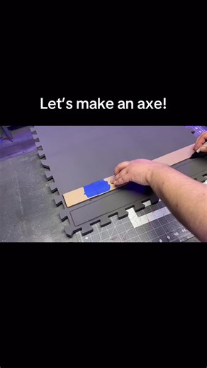 Making a Viking axe from foam! #axe #viking #crafting