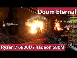 DOOM Eternal on Ryzen 7 6800U Radeon 680M | 1080p and Ray Tracing Test