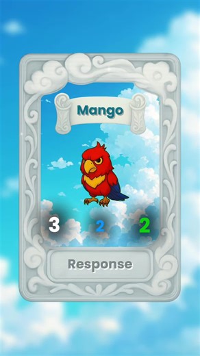 🪽 Meet Mango! ⚔️ The colorful chaos in feathers! 🙏 Comment down below ideas and suggestions for new card concepts in the following format: Type of Animal - Attack/energy cost/Health - Action effect #BeastlyBundles #Mango #developer #videogame #cardgame