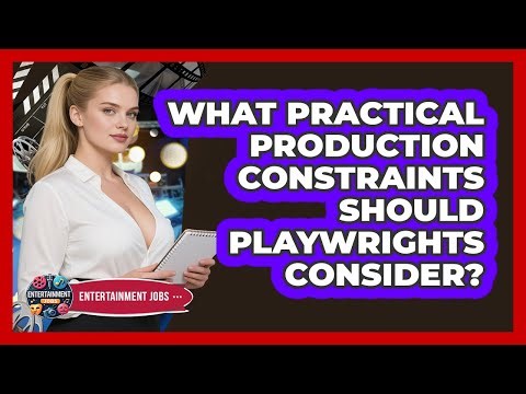 What Practical Production Constraints Should Playwrights Consider? - Entertainment Jobs