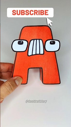 😍 Paper Alphabet Lore A #shorts